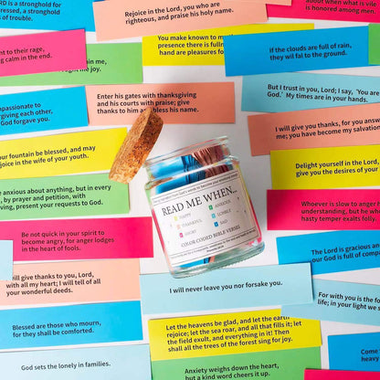 Handmade 90 Day Bible Verses Jar